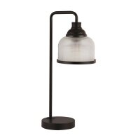 Lampe de table noir clair E27 hauteur 45 cm métal...
