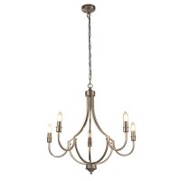 Lustre Métal Rustique Ø 65 cm en argent 5...