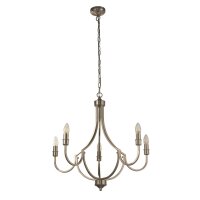 Lustre Métal Rustique Ø 65 cm en argent 5...