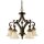 Pendellampe ANABELL 1 Creme 5 Schirme Landhaus