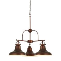 Pendelleuchte Vintage Ø 63 cm 3-flammig E27 Braun