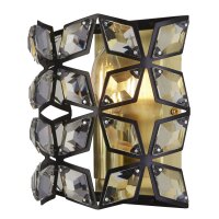 Applique intérieure cristal H : 18 cm E14 en...