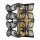 Applique intérieure cristal H : 18 cm E14 en laiton noir