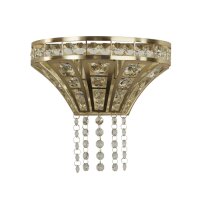 Applique cristal en laiton transparent L : 25 cm Art...