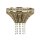 Applique cristal en laiton transparent L : 25 cm Art Déco 2x G9