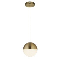 Suspension LED Boule &Oslash; 25 cm H : max. 1,5 cm Verre...