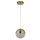 Suspension LED Boule Ø 25 cm H : max. 1,5 cm Verre Métal