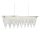 LED Hängelampe Kristall B: 65 cm 4000 K Chrom Klar