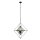 Pendelleuchte Metall Glas B: 57 cm E27 höhenverstellbar