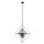 Pendelleuchte Metall Glas B: 57 cm E27 höhenverstellbar