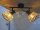 Deckenspot 2-flammig E14 Schwarz Natur Bambus Holz Metall