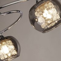 Deckenlampe 3-flammig G9 Rauchglas Metall