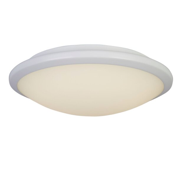 LED Deckenleuchte IP44 Ø 30,5 cm rund Weiß 3500 K Bad