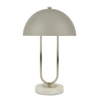 Lampe de table Gris Blanc 40,5 cm de haut Ø 25 cm...