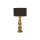 Lampe de table noir or 51,5 cm de haut E27 Tissu Résine Singe
