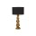 Lampe de table noir or 51,5 cm de haut E27 Tissu Résine Singe