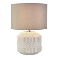 Tischlampe Weiß Grau E14 37,5 cm Ø 27 cm...