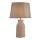 Lampe de table rotin lin 48 cm de haut E14 Gris Naturel Boho