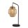 Tischleuchte Boho 55 cm hoch Bambus Metall E27 wohnlich