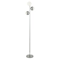 Lampadaire LED Chrome H : 152 cm 4000 K 1878 lm Verre...