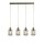Pendelleuchte 4-flammig E27 Glas Metall Vintage LOGAN