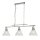 Lampe à suspendre 3 flammes chrome clair E27 design vintage