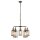 Pendelleuchte 5-flammig E27 Glas Metall Vintage LOGAN