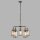 Pendelleuchte 5-flammig E27 Glas Metall Vintage LOGAN