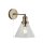 Wandleuchte mit Schalter E27 Glas Metall Vintage Design