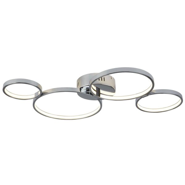 LED Deckenlampe Chrom B: 75 cm 3000 K 2240 lm Metall