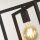 Lampe suspendue 4 flammes E27 noir métal design rétro