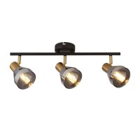 Deckenstrahler 3-flammig B: 59 cm E14 Glas Metall...
