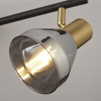 Deckenstrahler 3-flammig B: 59 cm E14 Glas Metall...