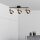 Deckenstrahler 3-flammig B: 59 cm E14 Glas Metall verstellbar