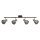 Deckenstrahler Glas Metall B: 84 cm 4-flammig E14 verstellbar