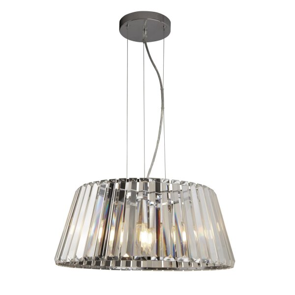 Lampe à suspendre cristal 5x E14 Ø 47 cm rond Art Nouveau