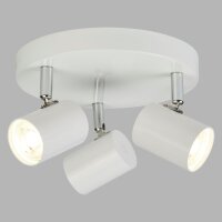 Spot de plafond LED blanc 3000 K 3-flamme Ø 26 cm...