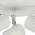 Spot de plafond LED blanc 3000 K 3-flamme Ø 26 cm rond