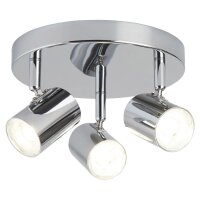 Spot de plafond LED ajustable D : 26 cm Chrom&eacute; rond