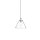 Suspension verre vintage Ø 29 cm en argent clair