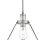 Suspension verre vintage Ø 29 cm en argent clair