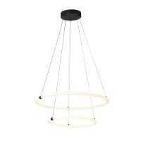 LED Kronleuchter Schwarz matt Weiß 3000 K Ø...