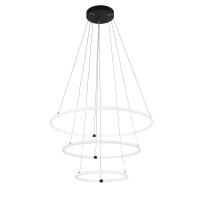 Lustre LED noir blanc 3000 K 7195 lm Ø 79 cm