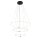 Lustre LED noir blanc 3000 K 7195 lm Ø 79 cm