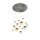 Suspension LED D : 70 cm en chrome cuivre laiton