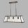 Lampe à suspendre verre métal L : 65 cm 3x E27 laiton antique