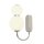 Applique LED Chrome Blanc 3000 K H : 28 cm Métal Verre