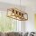 Lampe à suspendre 4 flammes E27 Naturel Noir Bambou Bois Métal