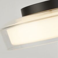 Plafonnier LED Ø 30 cm IP44 salle de bain noir mat...