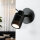 Wandlampe IP44 GU10 Ø 10 cm Schwarz matt verstellbar